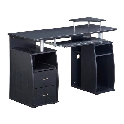 NicBex 47.25 Inch Computer Home Office Desk with 2 Drawers,Keyboard Tray and Open Shelves