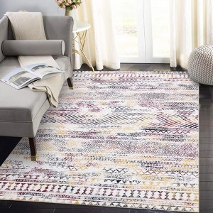 TROPOW Washable Area Rugs, Vintage Oriental Rug, Low Pile Stain Resistant Carpet with Non-Slip Backing, Stain Resistance Rug for Bedroom Dining Room - 1 of 4