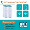 Hurricane 16 Pack HF7483-04 Advanced Pool Filter Cartridge for PA81-4-M, Unicel C-7483, Filbur FC-1225, SwimClear, Super-Star-Clear - 4 of 4