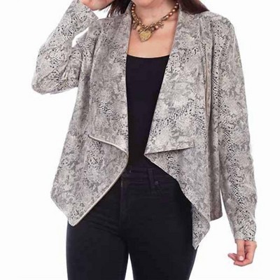 Women's Zip Drape Cross-over Jacket - Scully