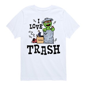 Boys' - Sesame Street - I Love Trash Short Sleeve Graphic T-Shirt - 1 of 4