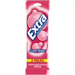 Extra Classic Bubble Sugar-Free Gum Multipack - 45ct