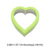 Unique Bargains Biscuit Cutter Large Heart Trio Cookie Cutter Hand Washable Stainless Steel Plastic 3.9"x4.1"1.6" 1Pcs - 3 of 4