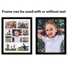Americanflat 16x20 Collage Picture Frame  - Multi Picture Frames Fit One 6x8, Four 5x7 and Four 4x4 Photos or Use as One 16x20 Frame -- Black - 4 of 4