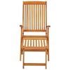 vidaXL Folding Patio Chairs with Footrests 2 pcs Solid Wood Eucalyptus - 3 of 4