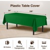 Crown Display 54 in. x 108 in. Plastic Tablecloth - 12 Pack - 3 of 4