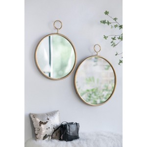 Sapphtopaz Circle Bathroom Wall Mirror, Accent Vanity Mirror with Metal Frame, Bathroom Mirrors for Over Sink,Bedroom,Entryway,Living Room - 1 of 4
