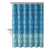 GoodGram Montauk Accents Home Gypsy Ombre Ruffled Fabric Shower Curtain - Standard Length - 2 of 3