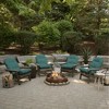 ARDEN Outdoor Plush Modern Tufted Rocking Chair Cushion, Set of 2, 20 x 18, Water Repellent, Fade Resistant - 3 of 4