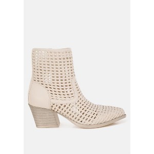 Artisole Woven Pleather Block Boots Women - 1 of 4