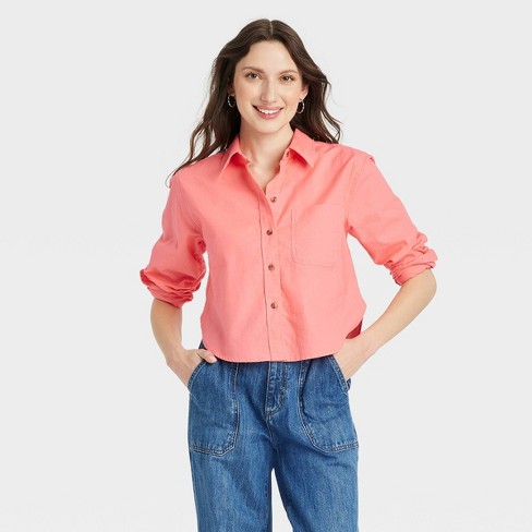 Women's Long Sleeve Flannel Button-down Shirt - Universal Thread™ : Target