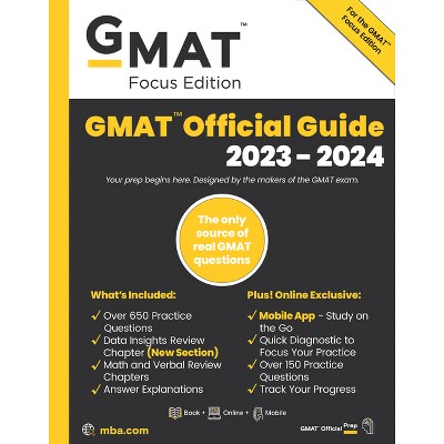 GMAT Official Guide 2023-2024, Focus Edition: Includes Book