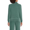 Lands' End Women's Long Sleeve Heavy Weight Softest Touch Quarter Zip Top - 2 of 3