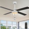 Bella Depot 52" Farmhouse Brown Wood Ceiling Fan 6-Speed Reversible Blades with Remote Control and Light Kit(Bulbs not Included) - 3 of 4