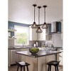 Progress Lighting Mesh 1-Light Mini Pendant, Antique Bronze, Open Cage Frame, Ideal for Clusters or Groups, Canopy Included - 2 of 4