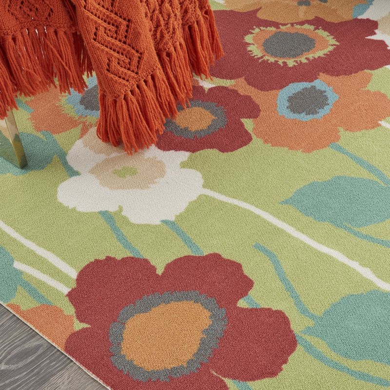 Waverly Sun & Shade "Pic-A-Poppy" Bluebell Indoor/Outdoor Area Rug by Nourison, 4 of 14
