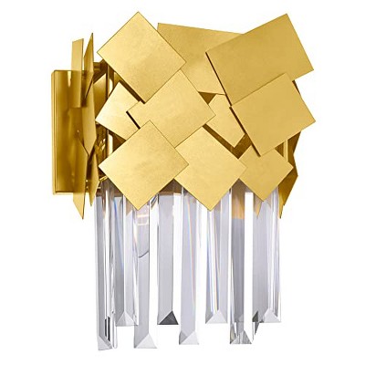 CWI Lighting Panache 1 Light Wall Light With Medallion Gold Finish