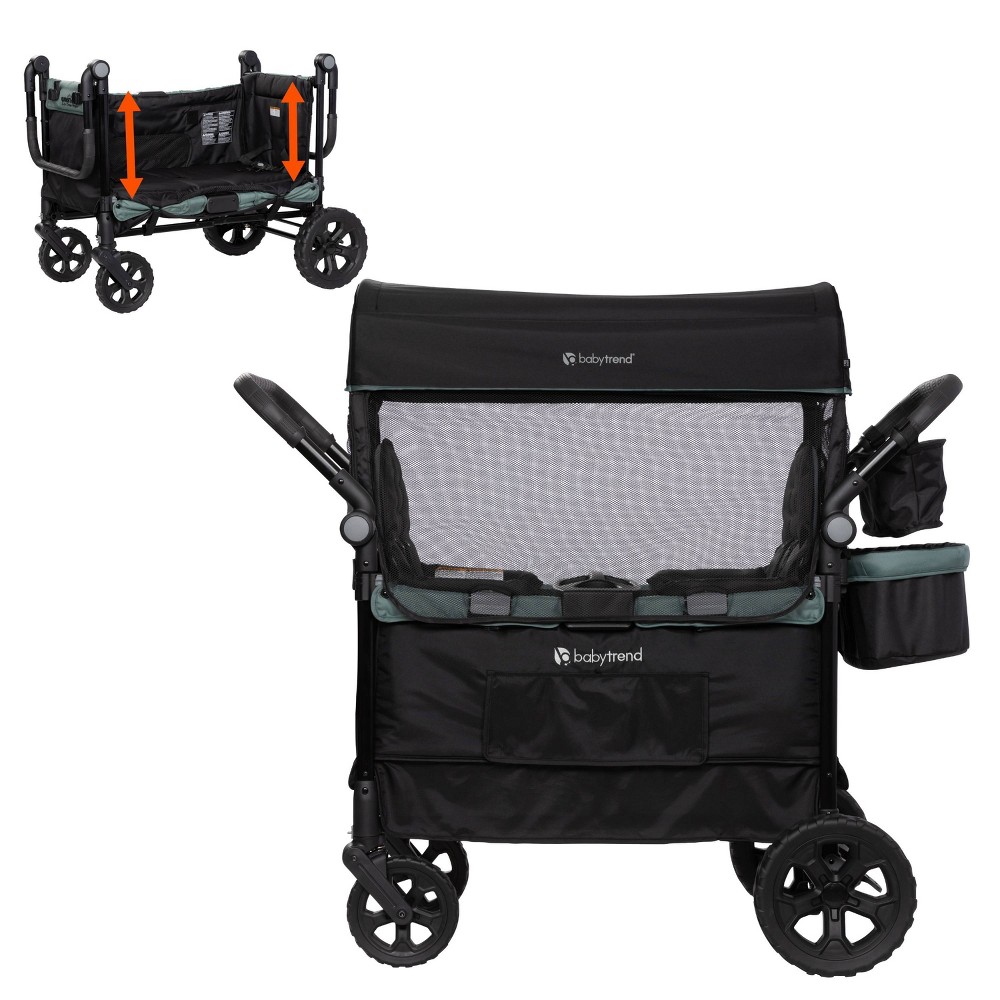 Photos - Pushchair Baby Trend Quest PLUS 3-in-1 Stroller Wagon - Green 