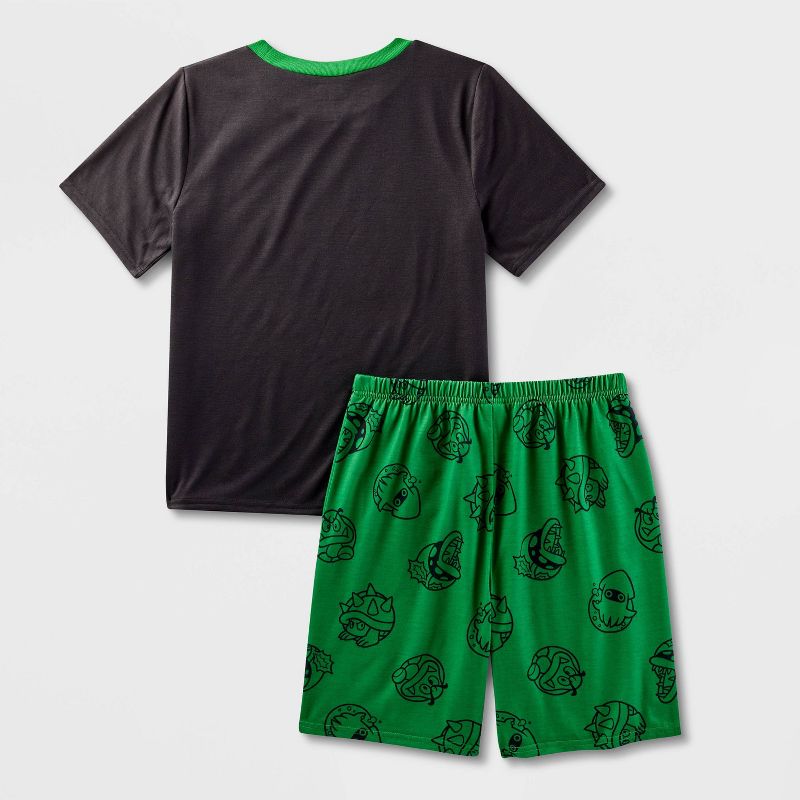 Boys&#39; Super Mario Bowser 2pc Pajama Set - Green, 2 of 4