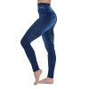 Just Love Women's Denim Wash Leggings - Stretchy and Comfortable Skinny Pants - 2 of 3