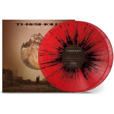 Threshold - Dividing Lines - Transparent Red W/ Black Splatter (Vinyl)
