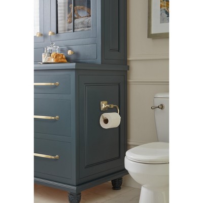 Golden Champagne Single Post Wall Mounted Toilet Paper Holder