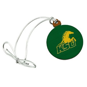 Kentucky State University Primary Logo Mini Small Tiny Wood Christmas Tree Holiday Ornament - 1 of 4