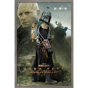 Trends International Star Wars: The Mandalorian Season 2 - Boba Fett Framed Wall Poster Prints - 1 of 4