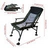 Camping Lounge Chair, Portable Folding Reclining Camping Chair with Adjustable backrest for Indoor and Outdoor Camping Beach Hiking -Coolbibila - 4 of 4