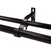 Lumi Home Furnishings 4pk 6.7" Steel Double Curtain Rod Bracket Oil Rubbed Bronze - 2 of 4