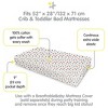 BreathableBaby Cotton Percale Fitted Sheet, For 52" x 28" Crib & Toddler Bed Mattress - 2 of 4