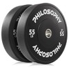 Philosophy Gym Set of 2 Olympic 2-Inch Rubber Bumper Plates Black - 2 of 4