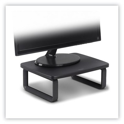 Black Adjustable Height Ergonomic Monitor Stand for 24" Screens