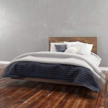 Karibou Platform Bed with Headboard Truffle - Nexera