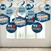 Big Dot of Happiness Grandpa, Happy Father's Day - We Love Grandfather Hanging Decor - Party Decoration Swirls - Set of 40 - 3 of 4