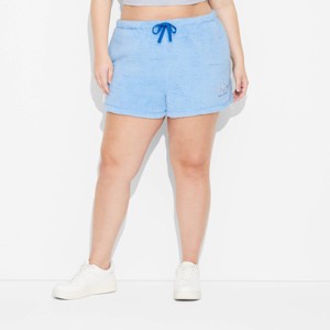 Women's Cinnamoroll Woobie Graphic Shorts - Blue - 1 of 3