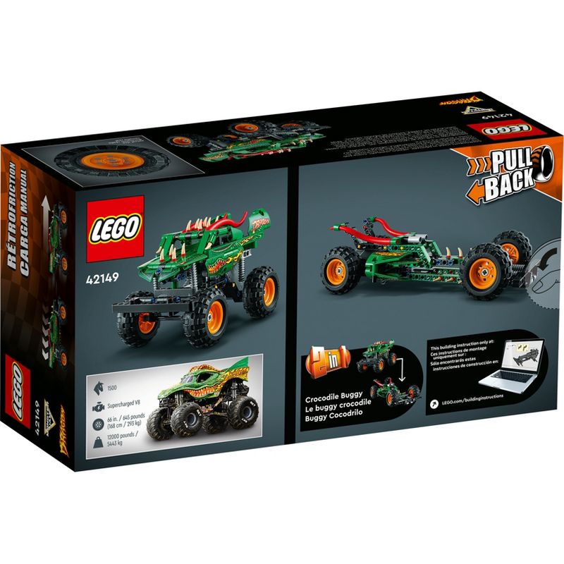 LEGO Technic Monster Jam Dragon 2in1 Monster Truck Toy 42149, 5 of 8