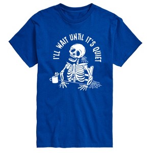 Men's - Instant Message - I'Ll Wait Skeleton Short Sleeve Graphic T-Shirt - 1 of 4