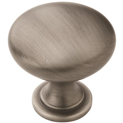 Antique Silver Round Nickel Cabinet Knob with Mounting Hardware
