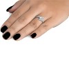 Pompeii3 1/2CT Forever Us Diamond Two Stone Ring 10k White Gold - 3 of 4