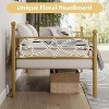 Twin Daybed with Headboard, Metal Sofa Bed Frame with Slat Support, No Box Spring Needed, Multifunctional for Bedroom Living Room Guest Room - 4 of 4
