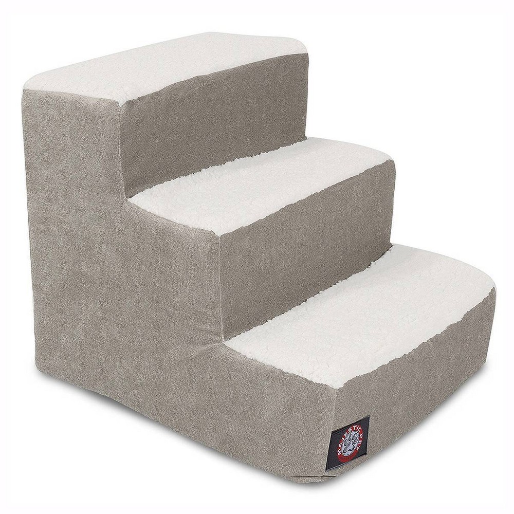 Majestic Pet Villa 3 Step - Vintage Gray: Indoor Pet Steps, For Small Dogs, Maximum 20 lb Capacity