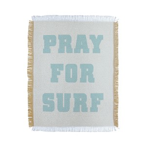socoart Pray For Surf I Woven Throw Blanket - Deny Designs - 1 of 4