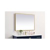Elegant Lighting Pier 30x30 inch LED Mirror with Adjustable Color Temperature 3000K/4200K/6400K in Brass - 4 of 4