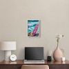 Art Remedy Pink Surfboard on the Beach Colorful Coastal Wall Art Framed - 2 of 4