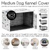 Sweet Jojo Designs Gender Neutral Unisex Dog Crate Kennel Cover 36in. Cartoon Puppy Grey Blue and White - 4 of 4