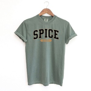 Simply Sage Market Women's Spice Girl Varsity Short Sleeve Garment Dyed Tee - 1 of 2