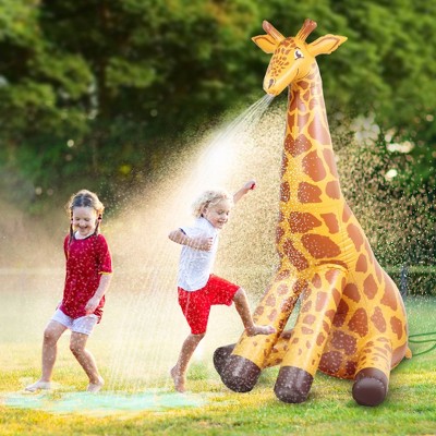 Giant Inflatable Giraffe Yard Sprinkler for Kids