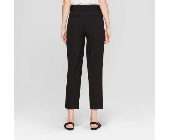 Women's Slim Fit Belted Trouser - A New Day&#153; Black 2