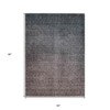 Gray Charcoal And Brown Ombre Washable Indoor Outdoor Area Rug - 3 of 4